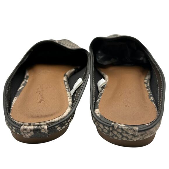 Universal Thread Women's Beige Leather Snake‎ Print Mules Size 7.5 - Picture 7 of 10